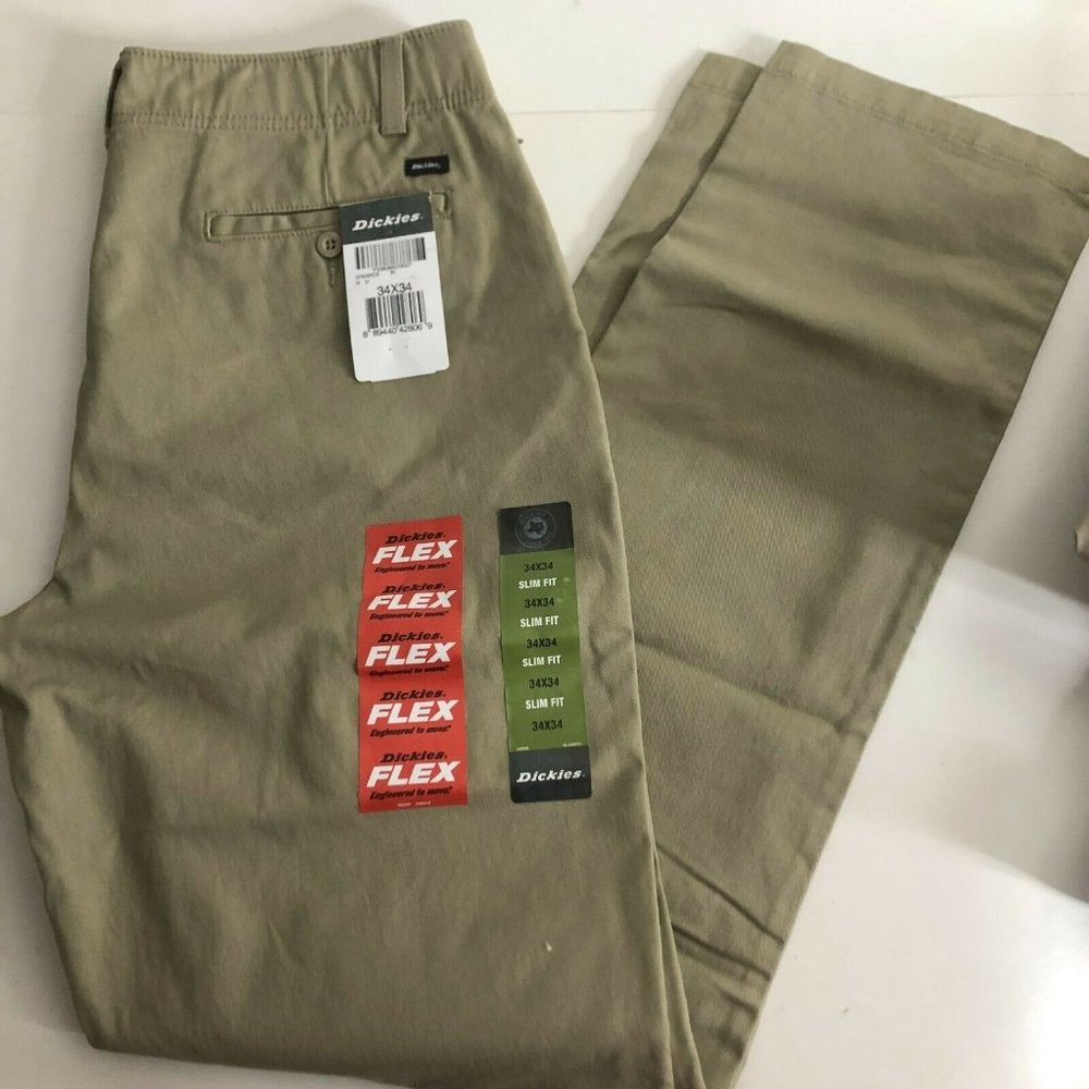 Dickies Men's Flex Waist Chino Pant-Slim Taper Fit - Picture 6 of 6
